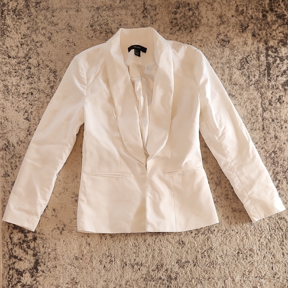 Forever 21 Classic White Blazer